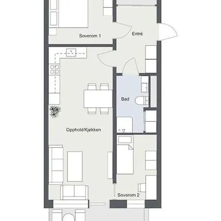 Central 2 Bedroom Stavanger